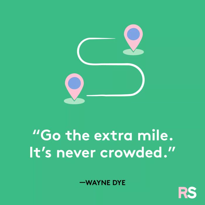Strive beyond expectations. The road is never congested.