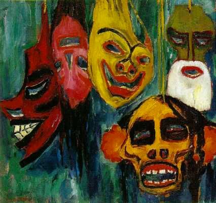 Nolde Masks Still Life III, 1911