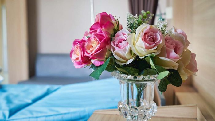 Choose faux flowers since real ones might not be visible or permitted