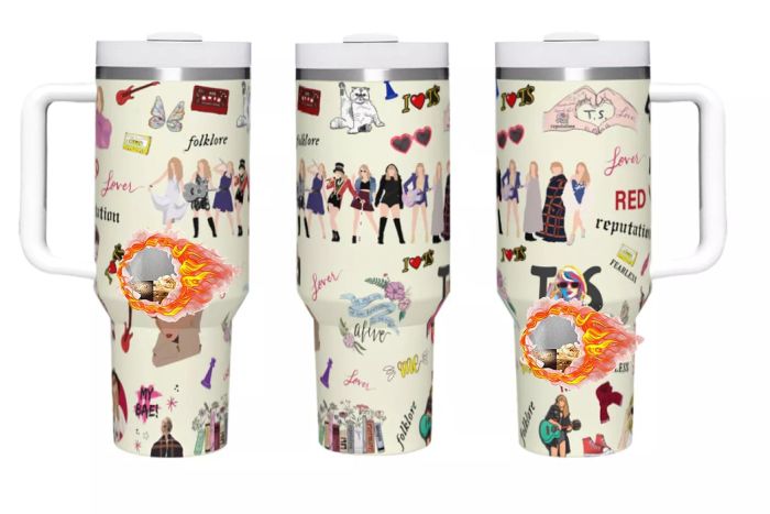 40 oz Insulated Stainless Steel Tumbler with Handle