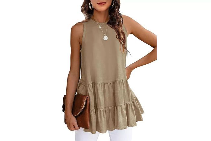 HAEOF Casual Sleeveless Summer Tops