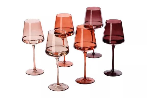 Cyrelwing Venus Colored Wine Glasses - Enhance your dining experience with this elegant set.
