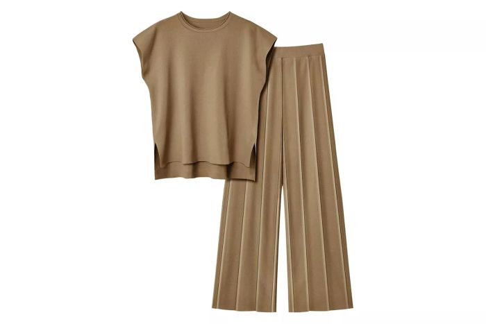 LILLUSORY Women's 2-Piece Lounge Matching Set - Knit Tracksuit Sweatsuit with Top & Pants 2025