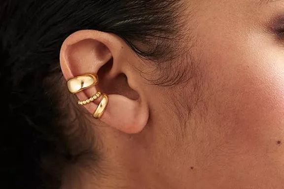 Moodear 3-Piece Chunky/Thin Ear Cuffs Set