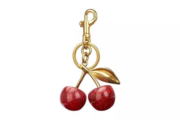 Crizaor Cherry Bag Charm Keychain