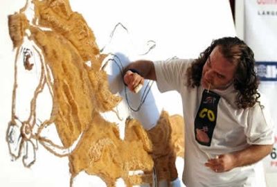 Saimir-Strati-Toothpick-Horse-Mosaic