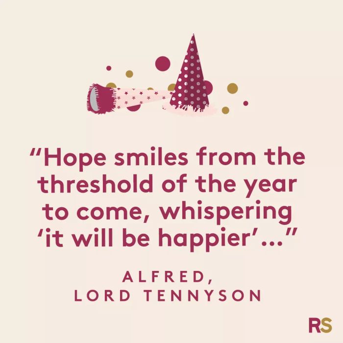 New Year's Quotes: inspirational, funny, happy New Year's Eve quotes - Alfred, Lord Tennyson