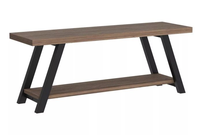 Amazon LVB Industrial Entryway Bench, Wood and Metal