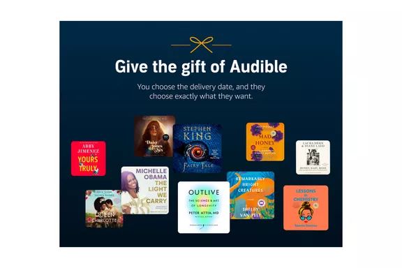 Audible Membership - A great gift for audiobook lovers, offering unlimited listening to a wide range of titles.