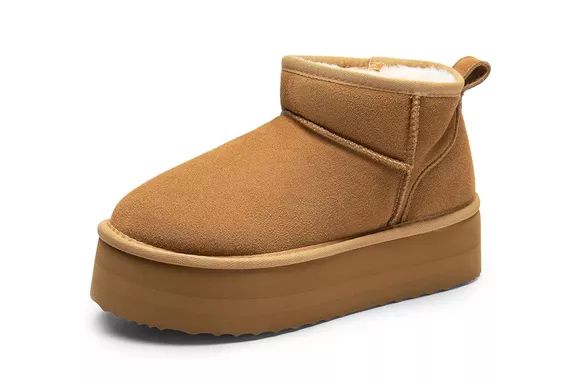 Dream Pairs FuzzyClassic Platform Mini Boots