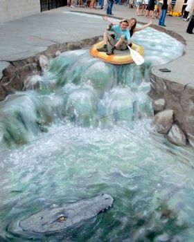 Rafting-By-Julian-Beever