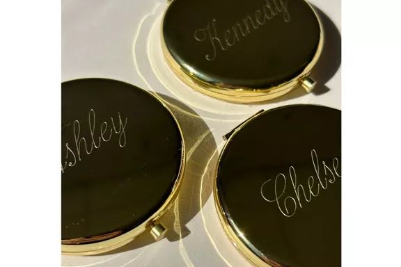 Truly Blessed Jewels Engraved Compact Mirror