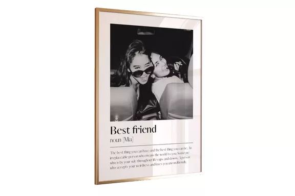 KingsPrintsUK Personalized Best Friend Definition Print