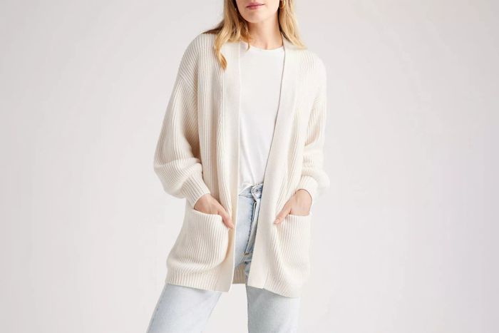 Organic Cotton Oversized Cardigan
