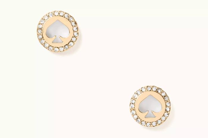 Spot The Spade Pave Halo Spade Studs