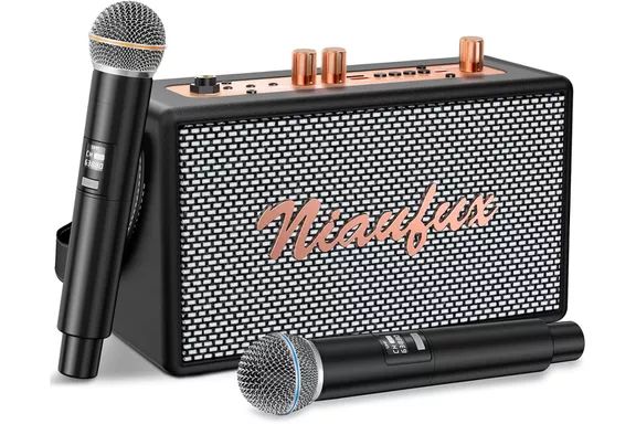 Niaufux Retro Karaoke Machine - A vintage-inspired karaoke machine for endless fun at home.
