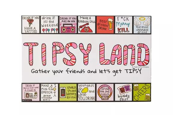 UO Tipsy Land Party Board Game - A hilarious game that will spice up any party or get-together.
