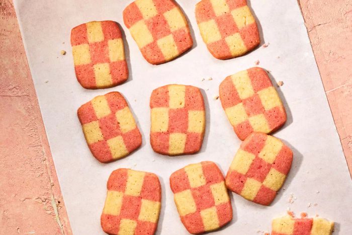 Peppermint Checkerboard Cookies