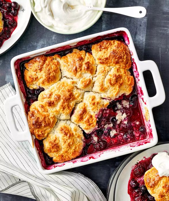 Mixed Berry Biscuit Cobbler