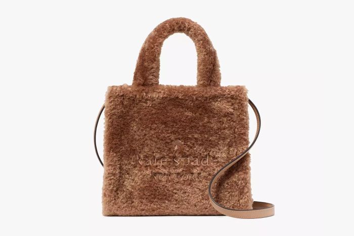 Kate Spade Outlet Ellie Faux Fur Small Tote