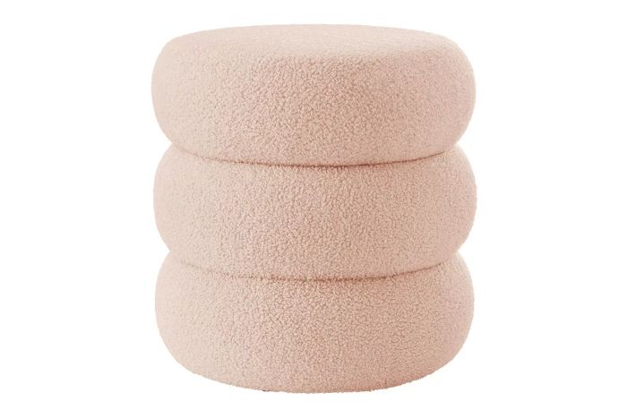 Mainstays Boucle Cloud Storage Ottoman