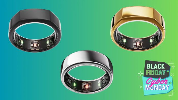 Oura stealth Heritage, silver Horizon, gold Heritage