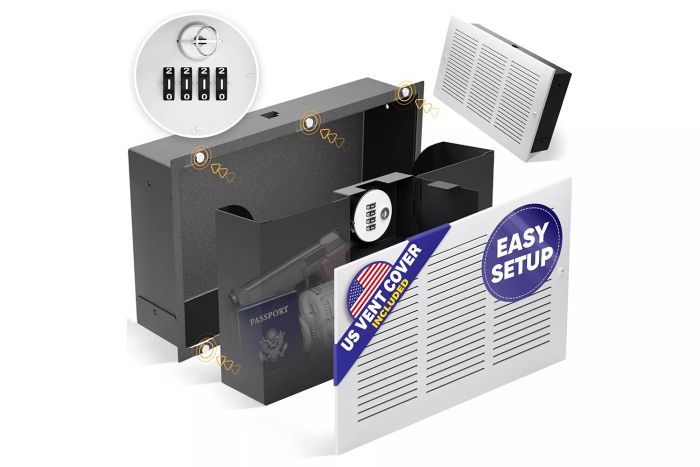 Elder Welder® Hidden Wall Safe with Air Vent Cover