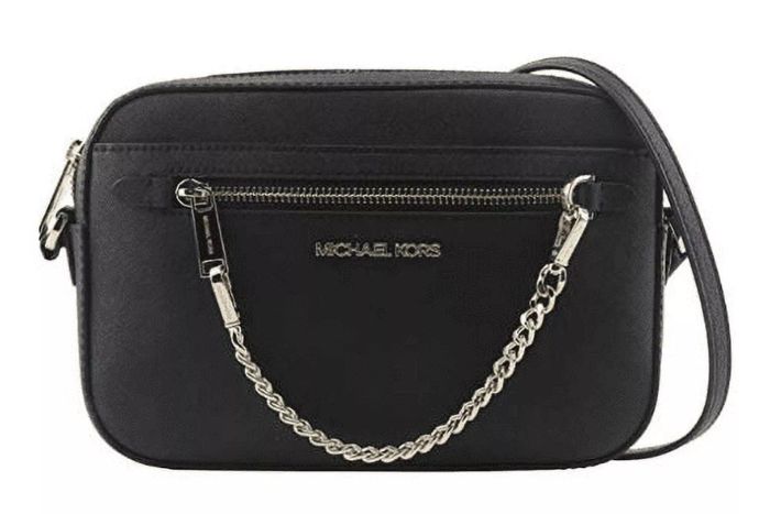 Michael Kors Women's Adult Two Inside Pockets Leather East West Chain Crossbody Bag