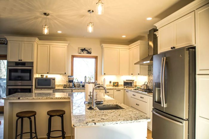 l-shaped kitchen island