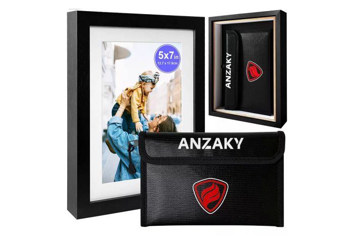 Photo Picture Frame Diversion Safe with Fireproof & Waterproof Bag