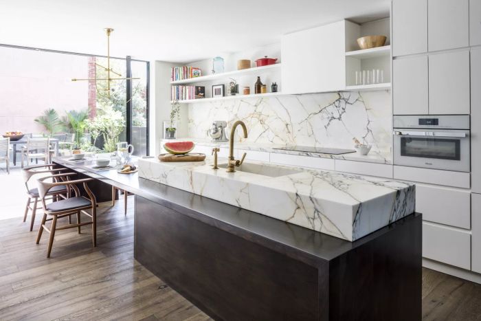 elevated kitchen island