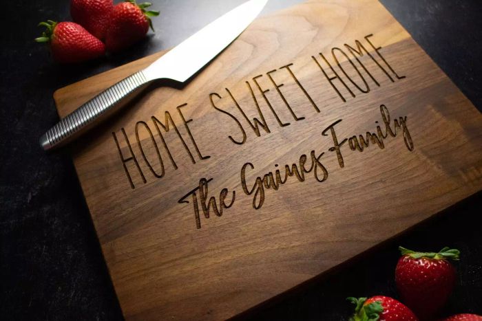 Urban Engravings Personalized Wood Cutting Board