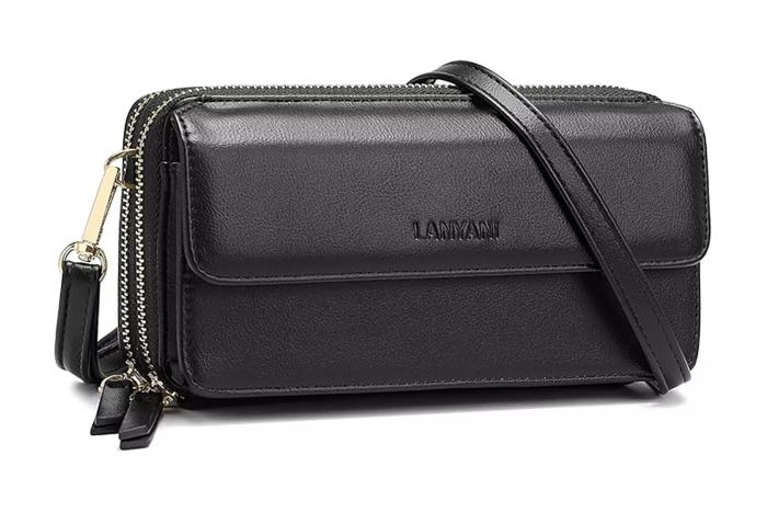 Lanyani RFID Crossbody Wallet Wristlet Purse 
