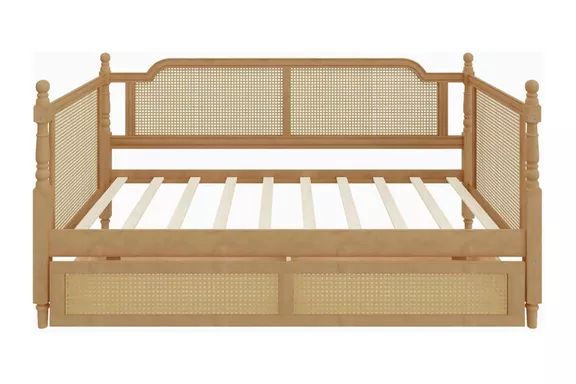 Luspaz Rattan Daybed with 2 Drawers