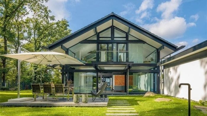 Mẫu nhà tiền chế 2 tầng kiểu mái Thái