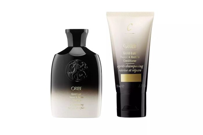 Oribe Gold Lust Repair & Restore Shampoo and Conditioner Travel Bundle