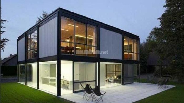 Nhà tiền chế 2 tầng với diện tích 64m2
