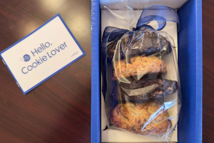 The contents of the Levain Bakery Signature Cookie Assortment Gift Box