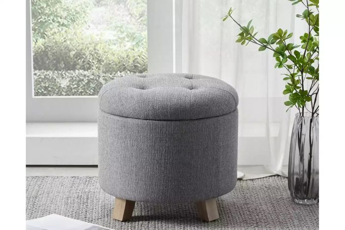 tufted storage ottoman