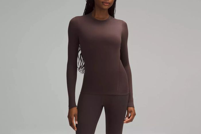 Wundermost Ultra-Soft Nulu Crewneck Long-Sleeve Shirt