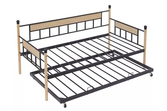 ModernLuxe Metal Framed Daybed