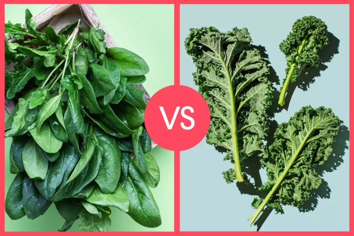 kale versus spinach