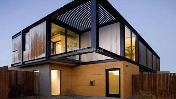 Mẫu nhà tiền chế 2 tầng 64m2 với thiết kế hài hòa, phù hợp mọi nhu cầu sinh hoạt