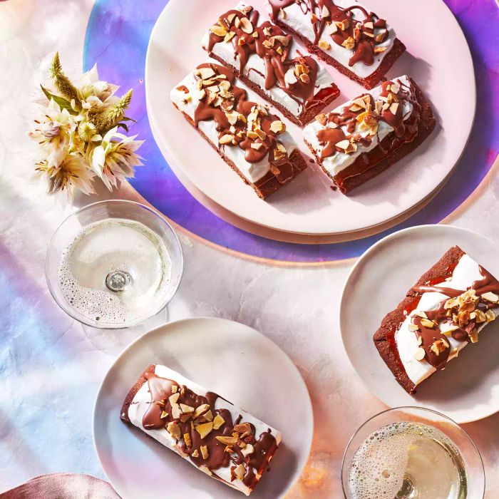 Marshmallow and Chocolate Shortbread Slices
