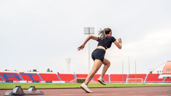 a runner on a track