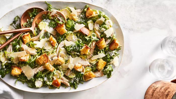 Recipe for Baby Kale and Chicken Caesar