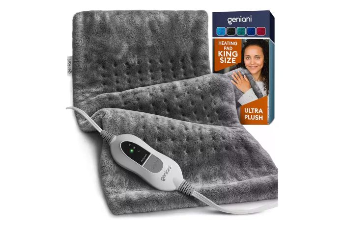 GENIANI Large Electric Heating Pad for Back Pain & Cramps Relief