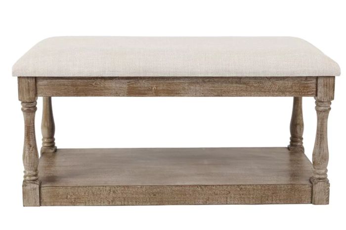 Wayfair Sonia Linen Upholstered Storage Bench