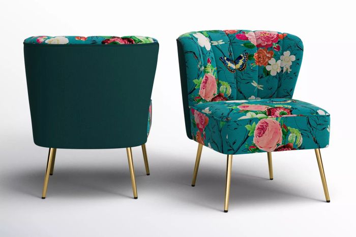 Wayfair Kelly Clarkson Home Felicia Polyester/Velvet Barrel Chair