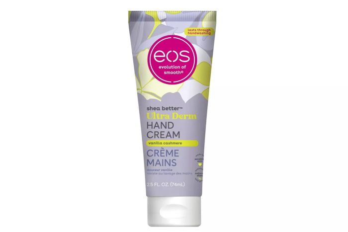 eos Shea Better Hand Cream - Vanilla Cashmere | Instant Hydration + Long-Lasting Protection | 2.5 oz